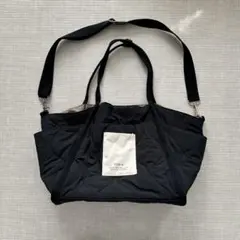 SOBIA キルティングトートバッグ ブラック