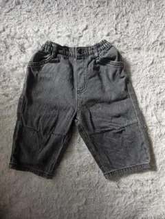 minirobe グレーのデニム風カジュアルパンツ