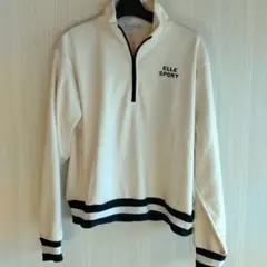 ELLE SPORT ジッパートレーナー ホワイト
