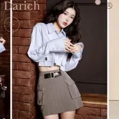 Darich ストライプベルトミニスカート