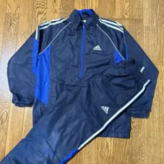 adidas 150 ウインドブレーカー・上下　ネイビー/ブルー