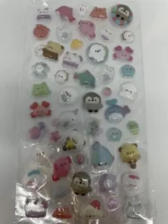 ぷくぷくシール　ぷっくりシールは海の生き物のサムネイル