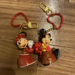 ミッキー・ミニー キーホルダー 2個セット