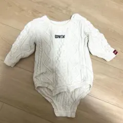EDWINロンパース　80㎝　ホワイト　エドウィン