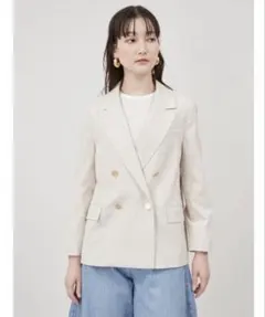 Mila Owen 金釦ダブルブレストコンパクトジャケット