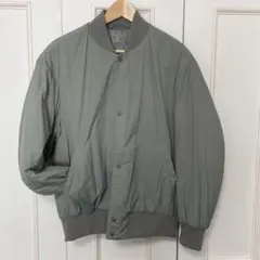 無印良品　洗えるブルゾン MA-1 スモーキーグリーン