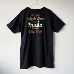 【Heart Market】 半袖 Tシャツ 刺繍 黒 丈長め フリーサイズ