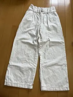 GU ジーユー　ホワイトデニムジーンズ　Sサイズ　130cm