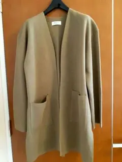 美品！ワールド　OPAQUE.CLIP　ロングカーディガン　オリーブ