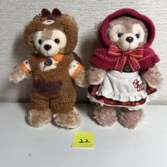 ダッフィー 、シェリーメイ　コスチューム付きぬいぐるみ バッチ2体セット