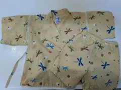 【ミキハウス】こども甚平 トンボ柄 100cm 綿100%