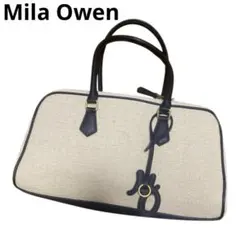 Mila Owen ボストンバッグ　バンドバッグ　キャンバス　チャームのサムネイル