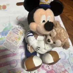 ぬいぐるみバッジミッキーダッフィーハートフェルト・レターズ・オブ・フレンドシップ