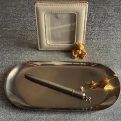 ミキモト3点 ＊MIKIMOTO＊フォトスタンド・アクセサリートレイ・ボールペン