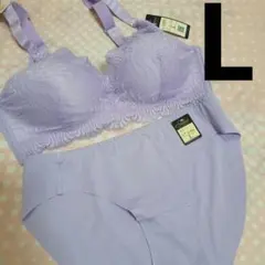 【新品】【匿名配送】ノンワイヤーブラショーツセット　L