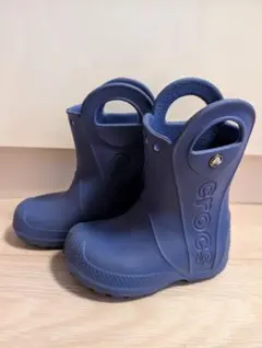 軽量！美品！ crocs パープル 長靴 C8 15.5cm 数回使用のみ