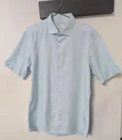 UNITED ARROWS イージーケア 半袖 XL ライトブルー ストライプのサムネイル