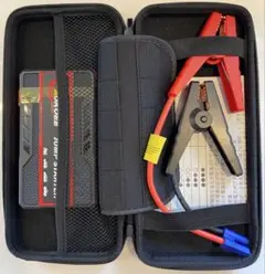 ほぼ新品AOKOEE 12V 6400mAh ジャンプスターター 黒ハードケースのサムネイル