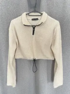 SHEIN トップス ボア ホワイト 長袖