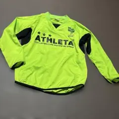 SALE★ATHLETA 蛍光グリーン 長袖ピステ 140