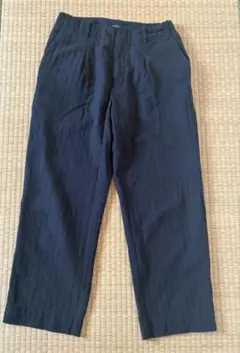 北欧暮らしの道具店/ブラック　パンツ　M　ウエスト調節可