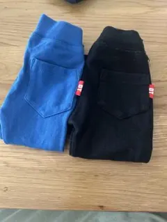 ポケット付きパンツ 80cm 90cm 青 黒
