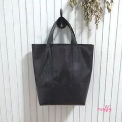 ALLブラック☆コンビレザートートバッグ