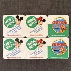 ミッキー 富士フィルム コースター　昭和　レトロ　非売品　ノベルティ