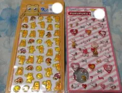 SNOOPYぷくぷくシールとプクプクキャンディシールセット