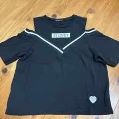 BY LOVEiT 肩出し Tシャツ 140 ブラックのサムネイル