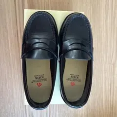 美品　HARUTA KIDS ブラックローファー 19EEE
