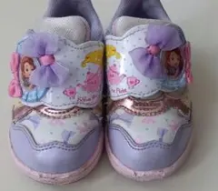 ディズニー　プリンセス　ソフィア ムーンスタースニーカー　15cm 　パープル