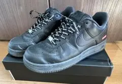NIKE ナイキ エアフォース1 LOW supreme 25.5cm 黒