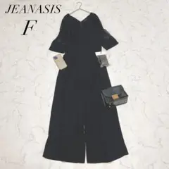 ジーナシス/ソデレースVサロペットオケージョンドレスブラックベルト新品未使用✨️のサムネイル