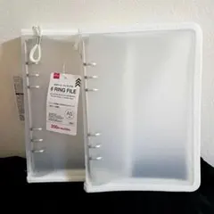 新品 ダイソー 6リング ファイル A5 サイズ 2個 まとめ売り ホワイト