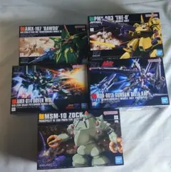 HGガンプラ5点セット ハイザック ガザC ドダイ改 ジ・O 百式 - メルカリ