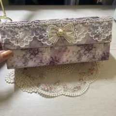 Jesus Diamanteジーザスディアマンテ ぼかし薔薇ミラー付きポーチ
