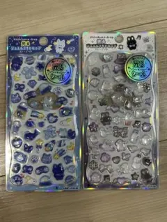 【新品】2枚／光るジュエルプチドロップストーンつき　カミオジャパン