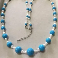 ☆新品未使用☆淡水パールとスワロフスキーの上品な ロングネックレス