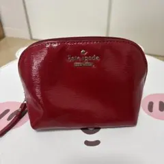 kate spade NEW YORK ポーチ レッド エナメルのサムネイル