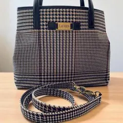 ローレンラルフローレン 美品 2way キャンバス地 ハンドバッグ
