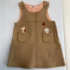 familiar 90 ベージュ ワンピース