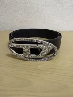 DIESEL B-1DR STRASS ビジューベルトDロゴ ベルト 90 - メルカリ