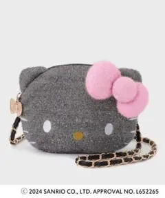 オペークドットクリップ【ハローキティコラボ】フェイス型ミニショルダーバック