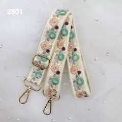 インド刺繍 スマホショルダーストラップ　2801