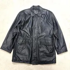 ［archive］TORNADO MART レザージャケット　ブラック　牛革