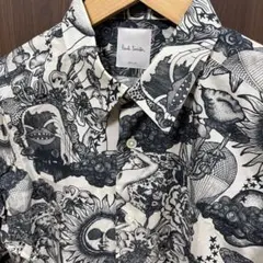 Paul Smith 総柄 長袖シャツ ホワイト ブラックのサムネイル