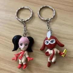 永井豪キャラアソート フィギュアキーホルダー【まぼろしパンティ、けっこう仮面】