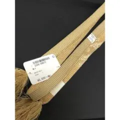 未使用タグ付　帯締め　平組　金×ベージュ系