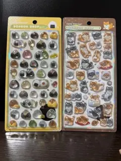 ボンボンドロップシール　柴犬ほっこり　おにぎり